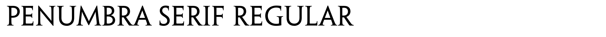Penumbra Serif Regular image